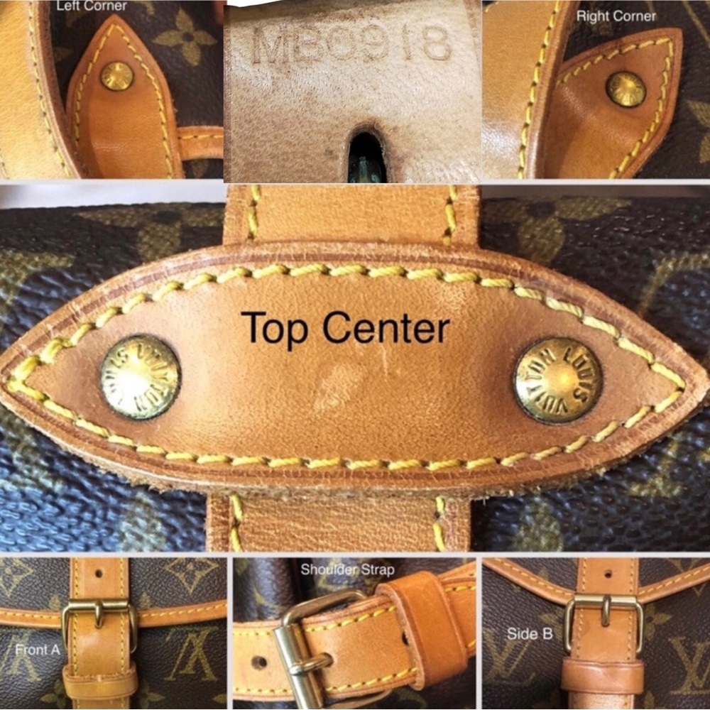 Authentic LOUIS VUITTON Saumur 35 Monogram Double Sided Messenger Bag - Picture 13 of 17